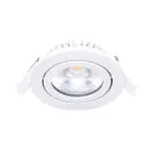 Noxion LED Kantelbaar Slim Spot Wit Rond 6W 520lm 60D - 927 Zeer Warm Wit | 85mm - IP54 - Dimbaar - Beste Kleurweergave